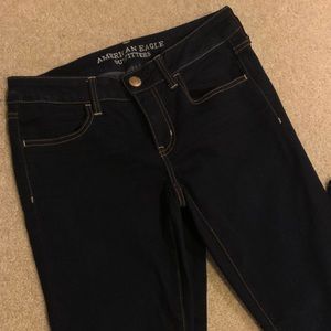 Lightly worn! Dark blue jeggings